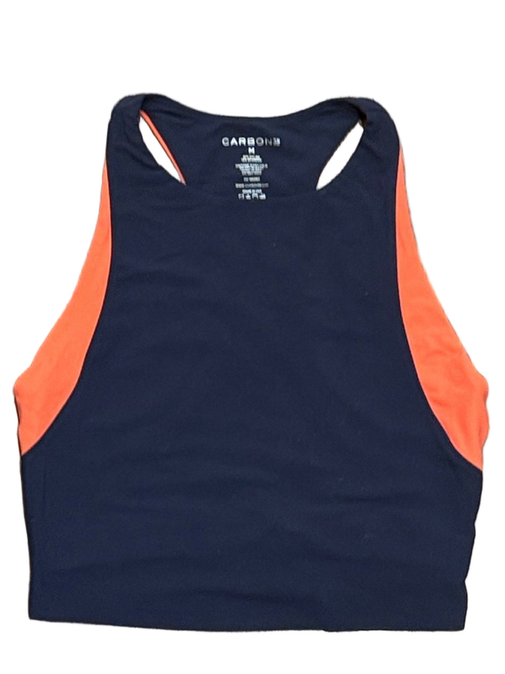 Carbon38 Color block High Neck Bra melt Navy Blue | Size Medium - Picture 3 of 5